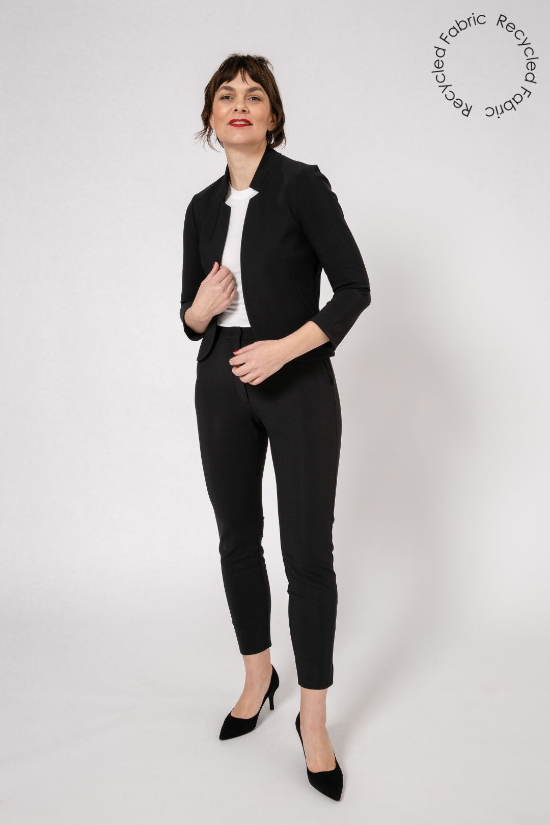 Tight black store work trousers